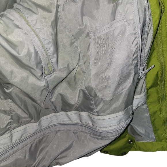 Lands' End Green & White Ski Jacket Size S 6-8 - Picture 3 of 10